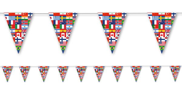 Länderparty Papier-Wimpelkette 3,5m x 30cm