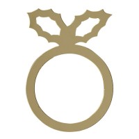 6 Landhaus Weihnacht Serviettenringe