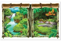 One day in paradise Wandposter 96,5cm x 1,57m