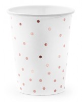 6 Party Queen Pappbecher weiß 260ml