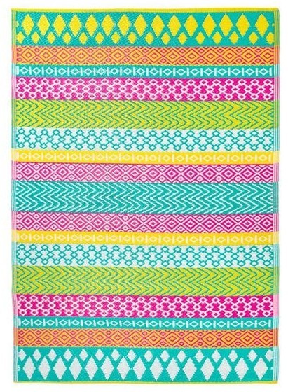 Bunter Boho Outdoor Teppich 1,8 x 1,2m