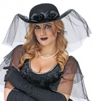 Vorschau: Black Widow Hut mit Schleier