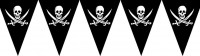 Piraten Totenkopf Wimpelkette 5m