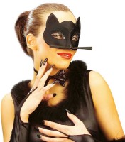 Vorschau: Geheimnisvolle Katzen Augenmaske Für Damen