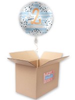 2. Geburtstag Folienballon Happy Star 45cm