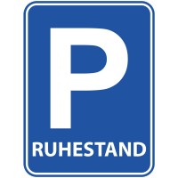 Ruhestand Verkehrsschild Wandbild