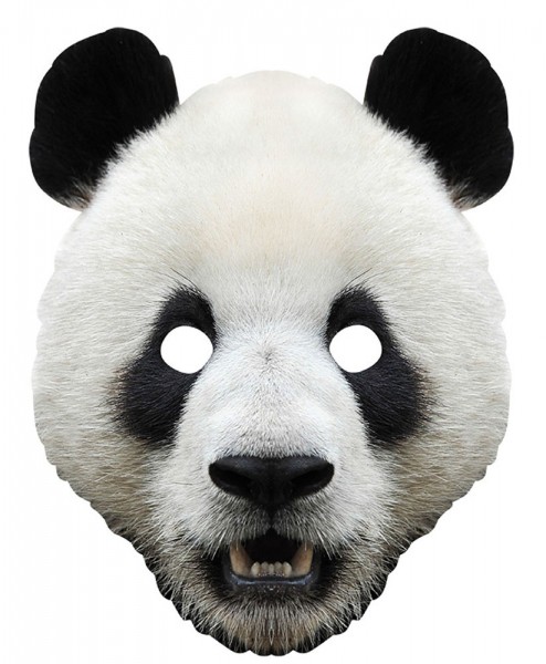 Realistische Panda Bären Pappmaske Jiao