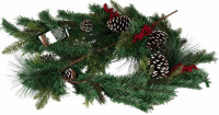 Zweige und Beeren Weihnachtsgirlande 1,8m