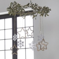 Natural Christmas Mistelzweig Hänger 45cm
