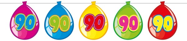 Funny 90th Birthday Girlande 10m