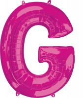 Folienballon Buchstabe G pink XL 81cm