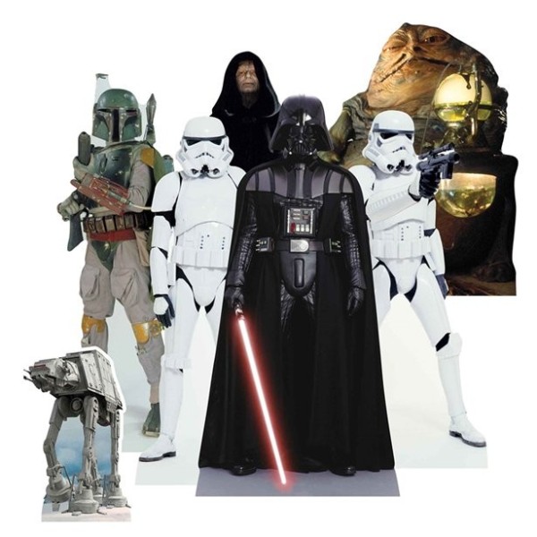 7 Star Wars Schurken Tischdeko Aufsteller