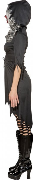 Amara Gothic Fransenkleid Mit Kapuze