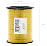 225m Glitzer Geschenkband in Gold