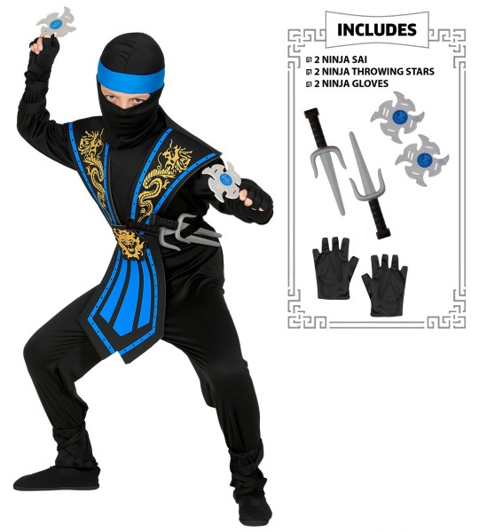 Ninja Kostüm Fukita für Kinder