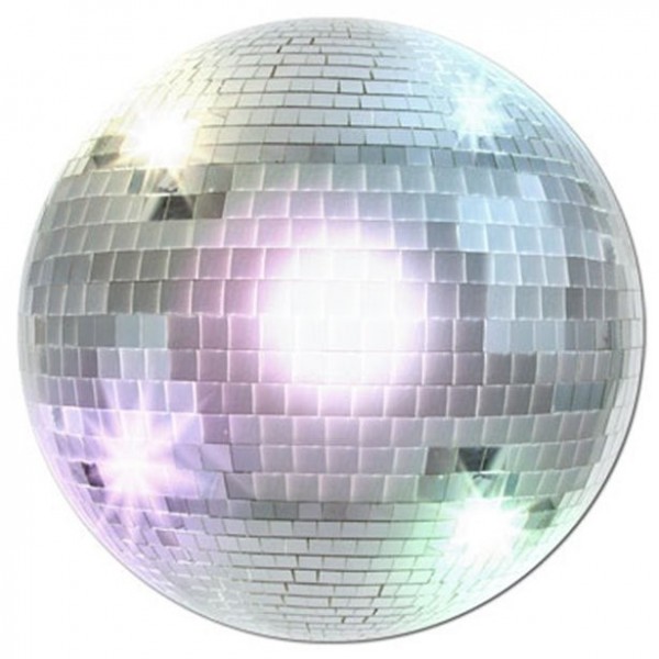 70s Groove Discokugel Wandbild 33,5cm