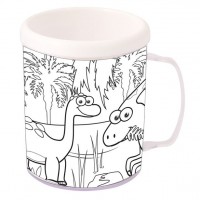 Dinosaurier Becher zum Ausmalen