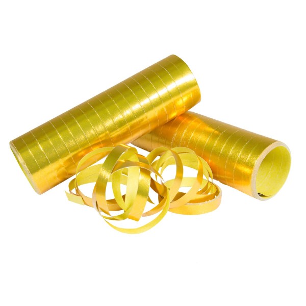 3 Royal Party Luftschlangen gold