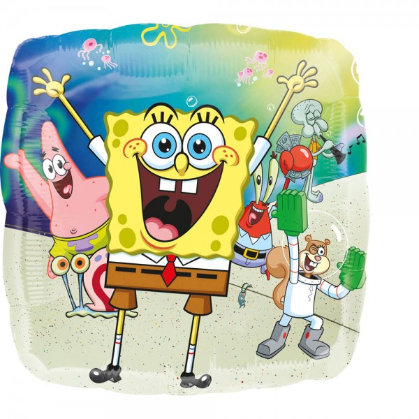 Folienballon Spongebob and friends 43cm