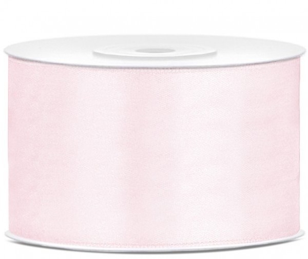 25m Satin Geschenkband puderrosa 38mm breit