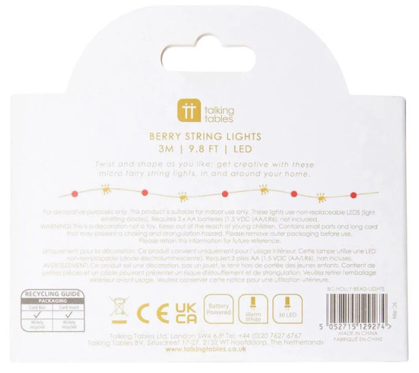 Winterbeeren LED Lichterkette 3m 5