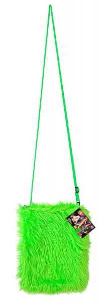 Grüne Plüsch Handtasche 2