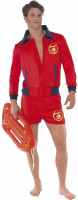 Rotes Rettungsschwimmer Herrenkostüm
