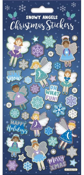 Weihnachtliche Engel Sticker 11 x 24,5cm