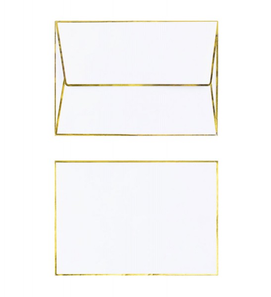 Weihnachtskarte golden Gingerbread 14,8cm 4