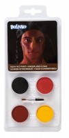 Indianer Schminkfarben Aqua Make-Up-Set