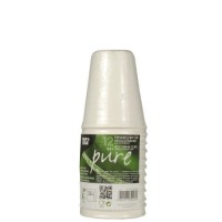 12 Zuckerrohr Becher Tosca weiß 0,2l