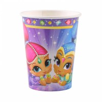 8 Shimmer & Shine Pappbecher Niedliche Flaschengeister