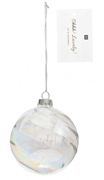 Perlmutt Glaskugel 8cm 2