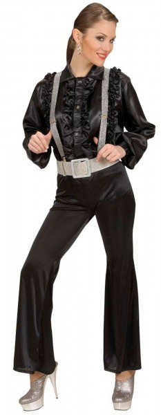 Silberner Disco Glitzergürtel