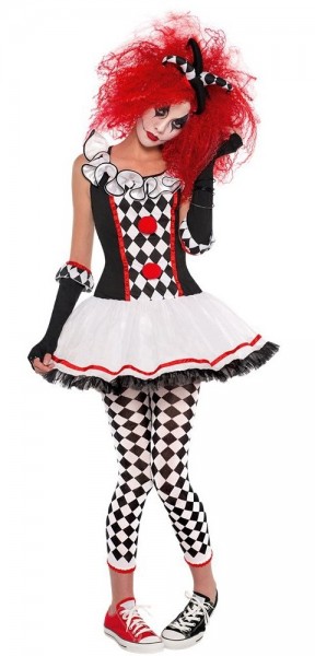 Harlekin Lulu Teenager Kostüm