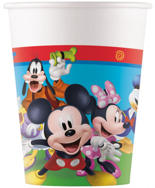 8 Mickeys Clubhouse Pappbecher 200ml