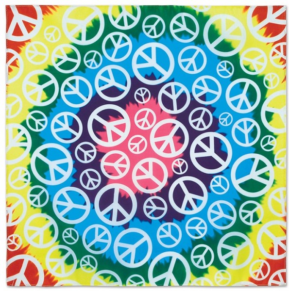Buntes Hippie Peace Kopftuch