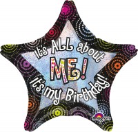 XL Folienballon Birthday Star 71cm