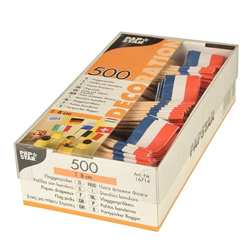 500 Niederlande Flaggen Amsterdam 8cm