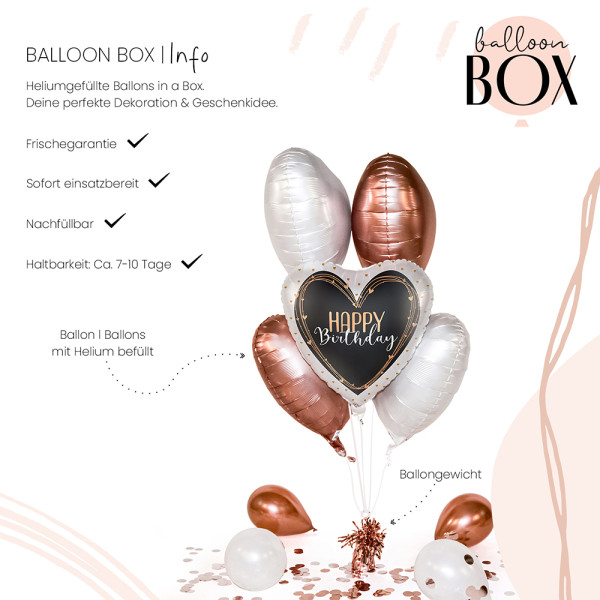 Balloha Geschenkbox DIY Happy Birthday Elegant Hearts XL 3
