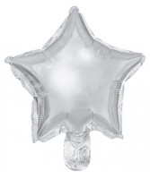 Vorschau: Folienballons Sternenhimmel Silber 25cm