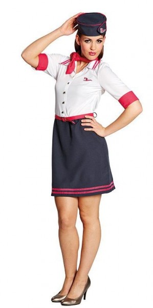 Stewardess Eva Flugbegleiterinnenkostüm