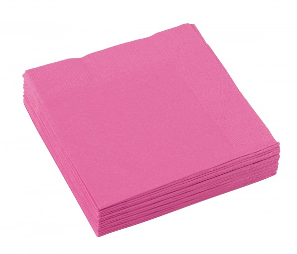 20 Servietten Mila rosa 25cm