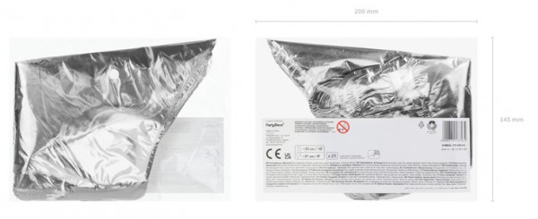 Folienballons Sternenhimmel Silber 25cm 3