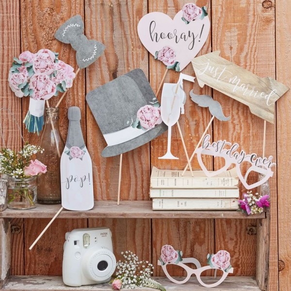 Fotorequisiten romantic wedding 10-teilig 2