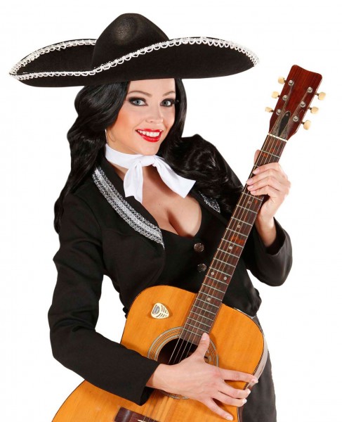 Schwarzer Filz Sombrero 6