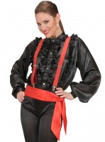 Vorschau: Rotes Haarband In Satinoptik