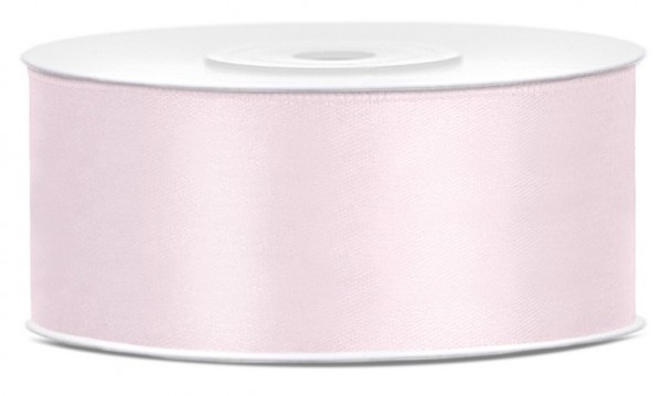 25m Satin Geschenkband puderrosa 25mm breit