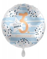 3. Geburtstag Folienballon Happy Star 45cm