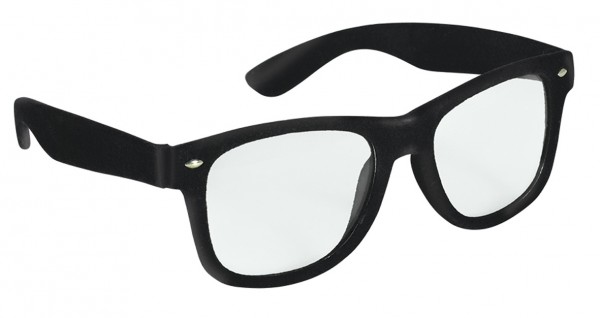 Retro Nerd Brille Lewis Schwarz